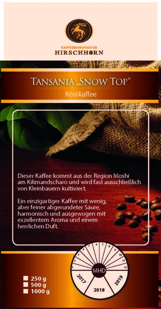 Tansania Snow Top 1000gr.